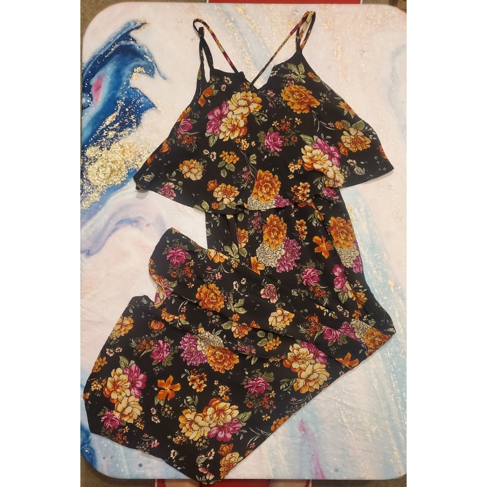Floral Maxi Dress with Slit